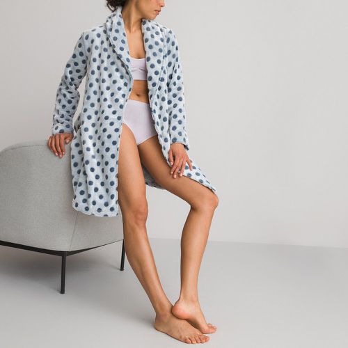 Embossed Polka Dot Bathrobe in Fleece - LA REDOUTE COLLECTIONS - Modalova