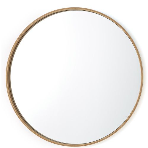 Alaria 100cm Diameter Round Oak Veneer Mirror - LA REDOUTE INTERIEURS - Modalova