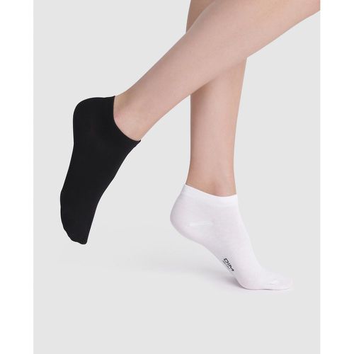 Pack of 4 Pairs of Trainer Socks in Cotton Mix - Dim - Modalova