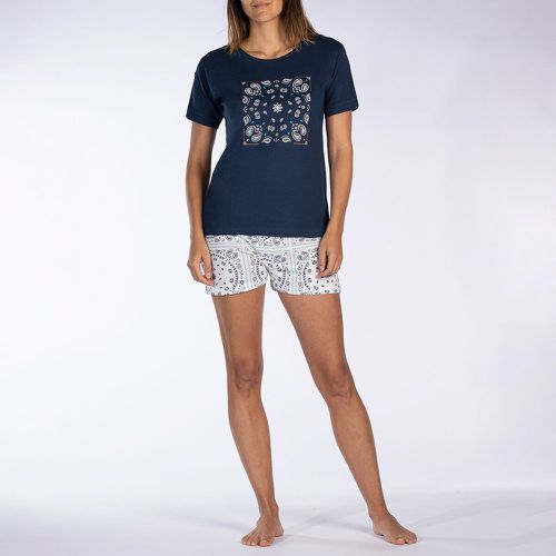 Cotton Jersey Short Pyjamas with Short Sleeves - MELISSA BROWN - Modalova