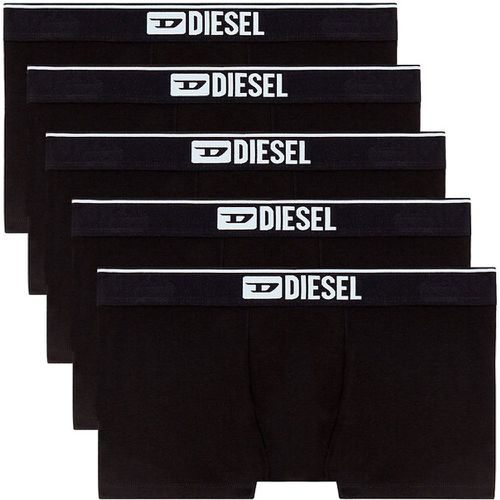 Pack of 5 Hipsters in Plain Cotton - Diesel - Modalova