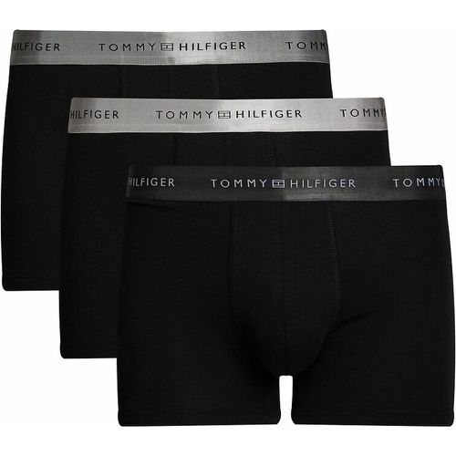 Pack of 3 Hipsters in Cotton with Metallic Waistband - Tommy Hilfiger - Modalova