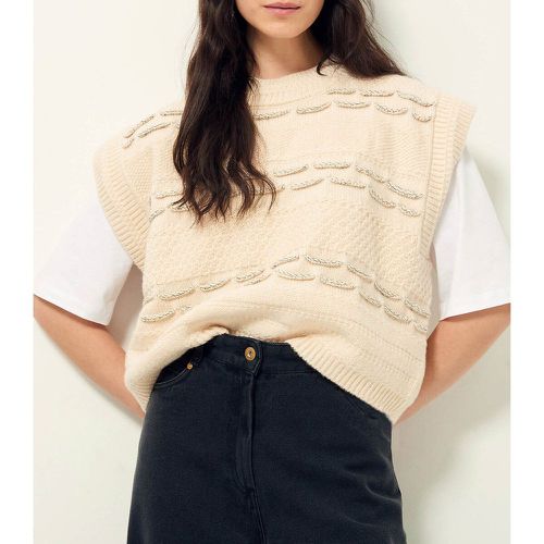 Olt Sleeveless Jumper in Chunky Cotton/Wool Knit - SESSUN - Modalova