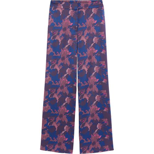 Satin Wide Leg Trousers in Floral Print, Length 31.5" - LA REDOUTE COLLECTIONS - Modalova