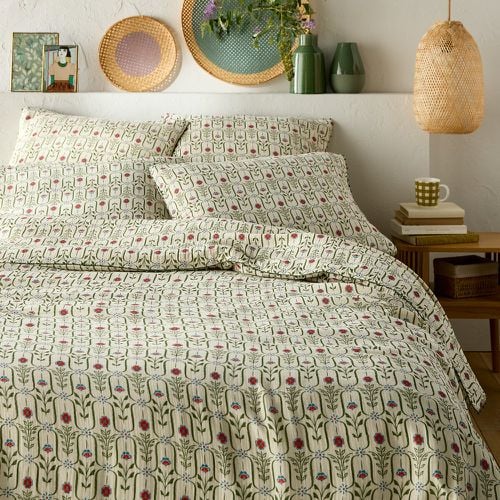 Gabriella Floral 100% Cotton Muslin Duvet Cover - LA REDOUTE INTERIEURS - Modalova