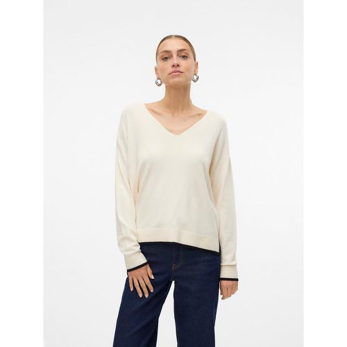 Fine Knit Jumper with V-Neck - Vero Moda - Modalova