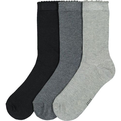 Pack of 3 Pairs of Socks in Cotton Mix - LA REDOUTE COLLECTIONS - Modalova