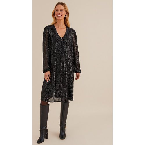 Sequin Full Dress with Long Sleeves - Anne weyburn - Modalova