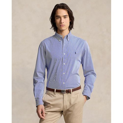 Striped Embroidered Logo Shirt in Cotton Poplin and Slim Fit - Polo Ralph Lauren - Modalova