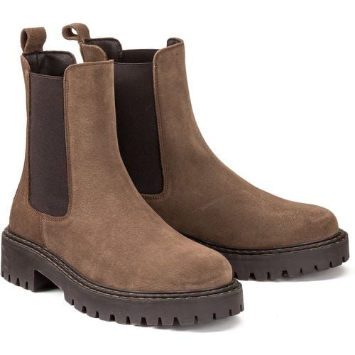 Suede Chelsea Boots with Notched Sole - LA REDOUTE COLLECTIONS - Modalova