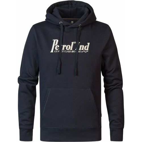 Printed Cotton Mix Hoodie - PETROL INDUSTRIES - Modalova