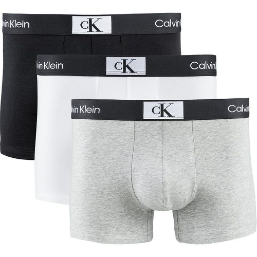 Pack of 3 Plain Hipsters in Cotton - Calvin Klein Underwear - Modalova