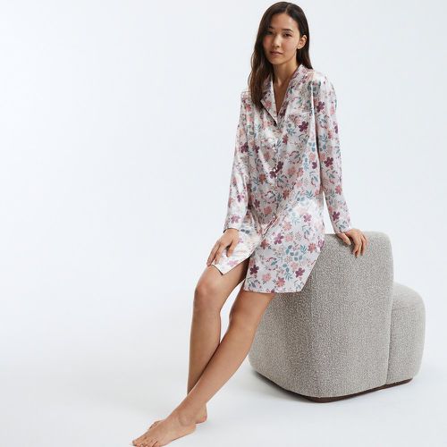 Floral Print Satin Nightshirt - LA REDOUTE COLLECTIONS - Modalova