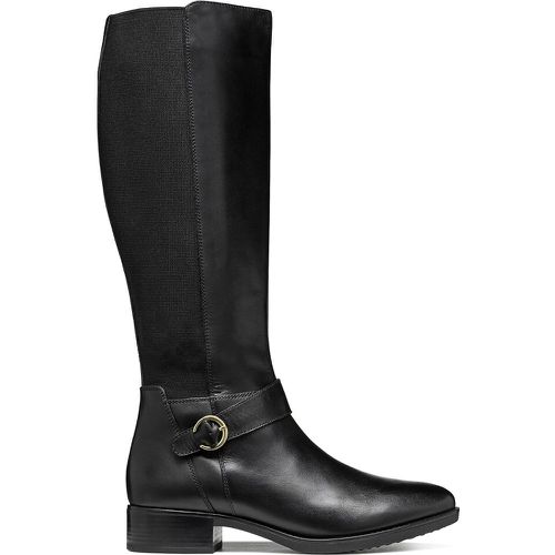 Felicity Leather Riding Boots with Elastic - Geox - Modalova