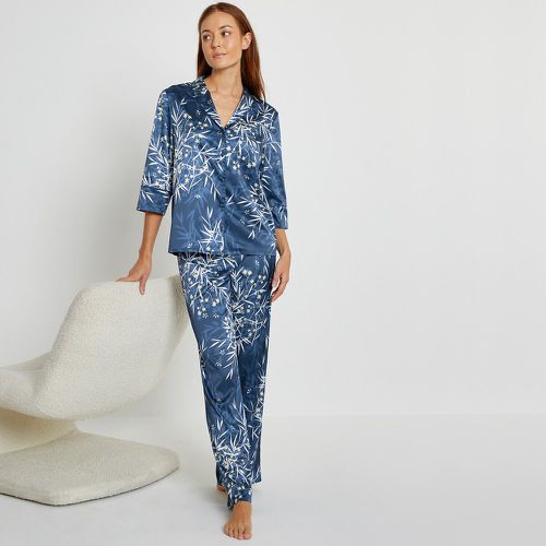 Printed Satin Grandad Pyjamas - LA REDOUTE COLLECTIONS - Modalova