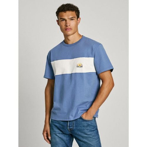 Cotton Embroidered Logo T-Shirt - Pepe Jeans - Modalova