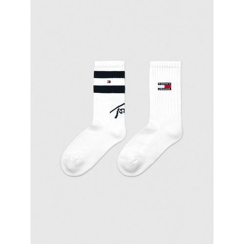 Pack of 2 Pairs of Sports Crew Socks in Cotton Mix - Tommy Hilfiger - Modalova