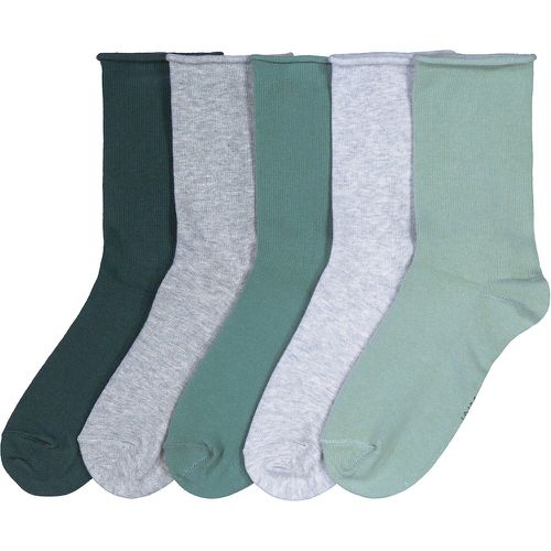 Pack of 5 Pairs of Socks in Cotton Mix - LA REDOUTE COLLECTIONS - Modalova