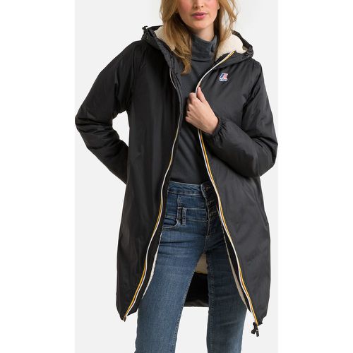 Unisex Le Vrai 3.0 Eiffel Orsetto Long Windbreaker with Hood - K-way - Modalova