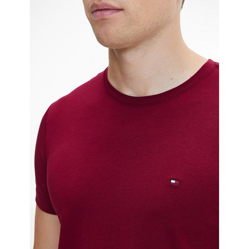 Cotton Slim Stretch T-Shirt with Crew Neck - Tommy Hilfiger - Modalova