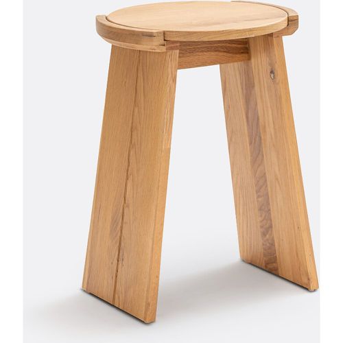 Tibet Solid Oak Stool / Side Table - LA REDOUTE INTERIEURS - Modalova