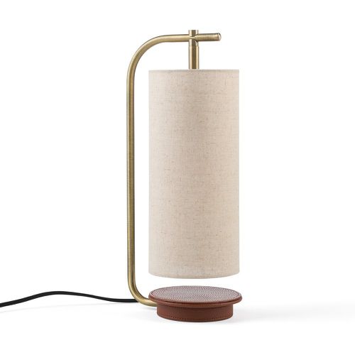 Yob Linen & Faux Leather Lamp - AM.PM - Modalova