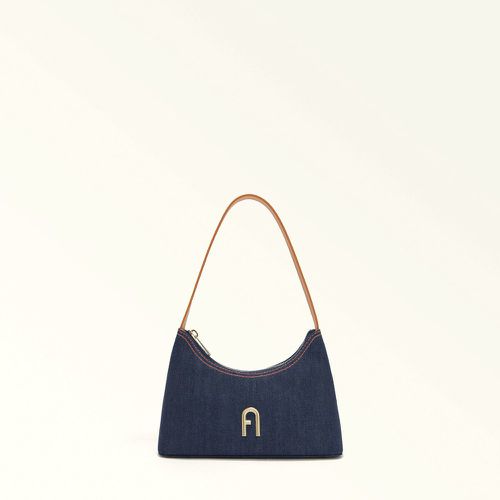 Diamanté Mini Shoulder Bag in Denim/Leather - FURLA - Modalova