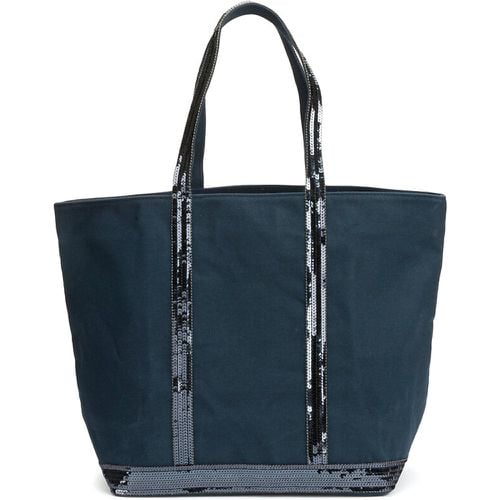 Cotton Large Tote Bag with Sequin Trim - VANESSA BRUNO - Modalova