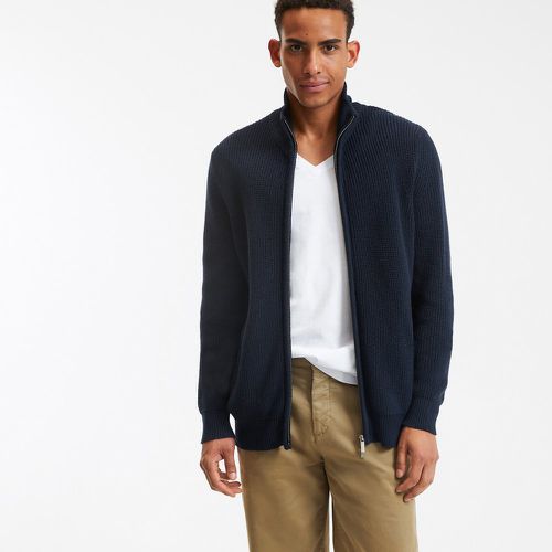 Cotton Fisherman's Rib Cardigan with Zip Fastening - LA REDOUTE COLLECTIONS - Modalova