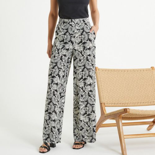 Floral Wide Leg Trousers, Length 31.5" - Anne weyburn - Modalova