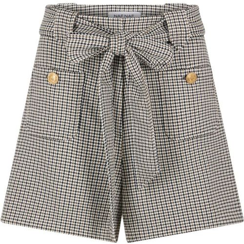 Houndstooth Belted Shorts - Naf Naf - Modalova