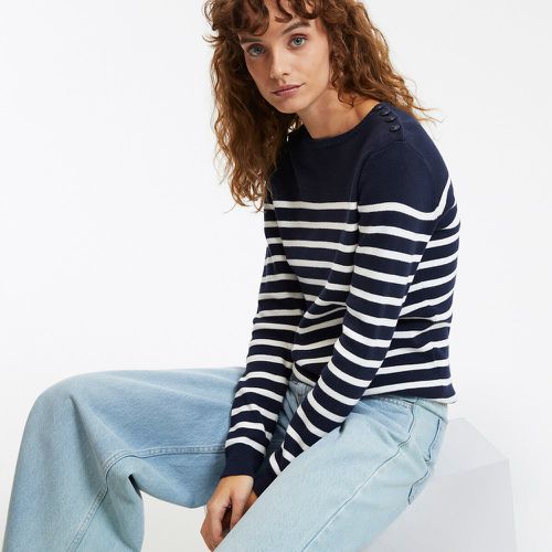 Organic Cotton Jumper in Breton Stripe - LA REDOUTE COLLECTIONS - Modalova