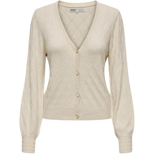 V-Neck Cardigan in Fine Knit - Only - Modalova