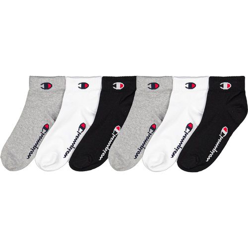 Pack of 6 Pairs of Plain Trainer Socks in Cotton Mix - Champion - Modalova