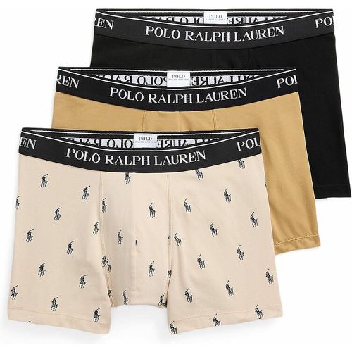 Pack of 3 Hipsters in Plain Cotton - Polo Ralph Lauren - Modalova