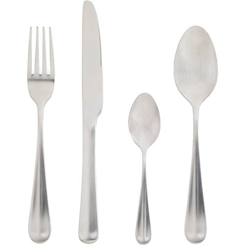 Piece Materi Matte Stainless Steel Cutlery Set - LA REDOUTE INTERIEURS - Modalova