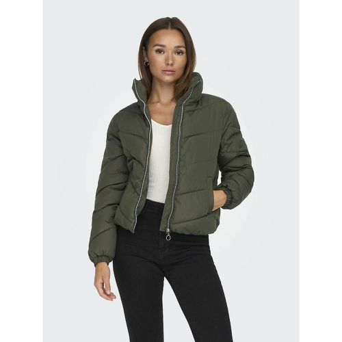 High Neck Padded Jacket with Zip Fastening - JDY - Modalova