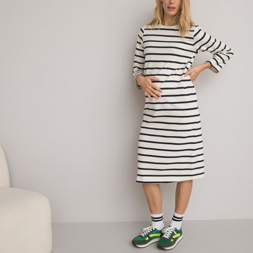 Breton Striped Maternity Dress in Cotton - LA REDOUTE COLLECTIONS - Modalova