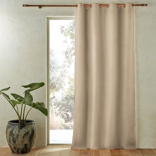 Private Single Lined Blackout Curtain in Washed Linen with Eyelets - AM.PM - Modalova