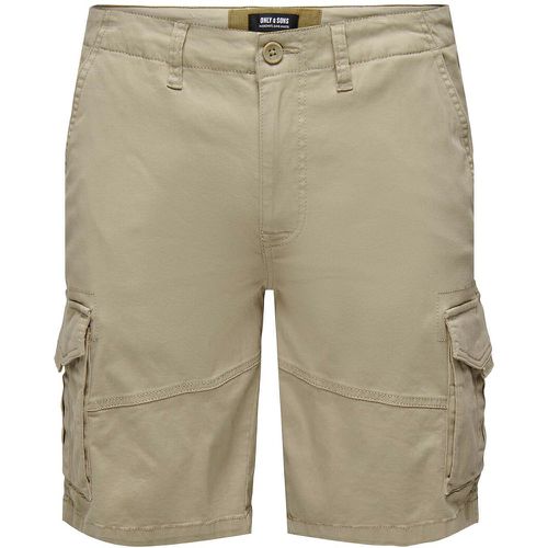 Cotton Cargo Shorts - Only & Sons - Modalova