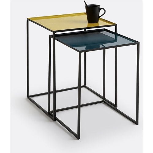 Set of 2 Tivara Square Nesting Side Tables in Steel - LA REDOUTE INTERIEURS - Modalova