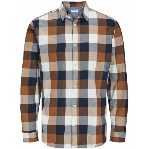 Checked Cotton Shirt - jack & jones - Modalova