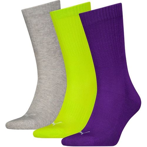 Pack of 3 Pairs of Socks in Soft Cotton Mix - Puma - Modalova