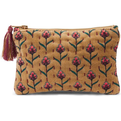 Ditsy Toiletry Bag in Quilted Velvet - JAMINI x LA REDOUTE INTERIEURS - Modalova