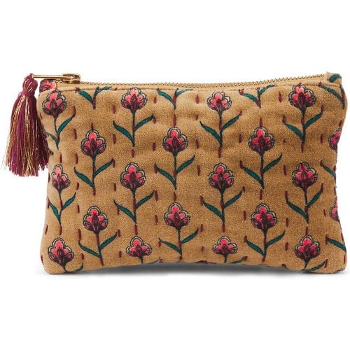 Ditsy Toiletry Bag in Quilted Velvet - JAMINI x LA REDOUTE INTERIEURS - Modalova