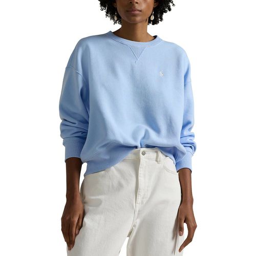 Cotton Mix Sweatshirt with Crew Neck - Polo Ralph Lauren - Modalova