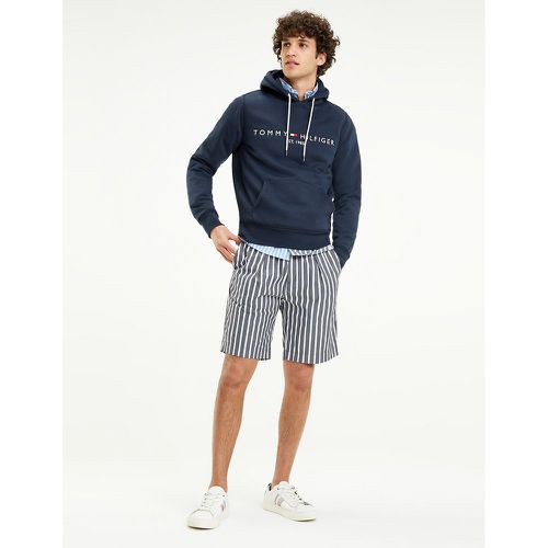 Tommy Logo Hoodie in Cotton Mix - Tommy Hilfiger - Modalova