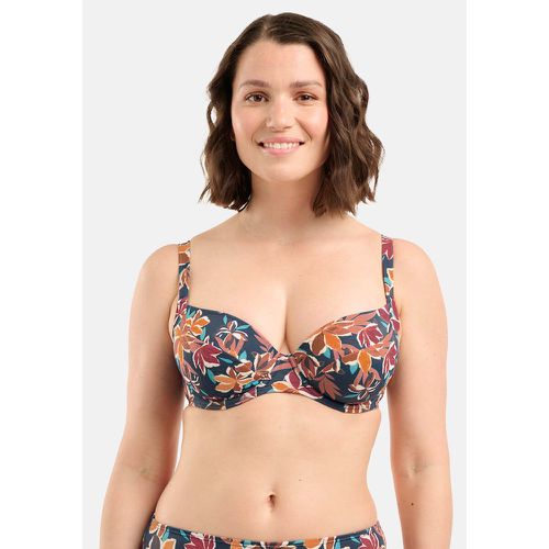 Stay Cation Full Cup Bikini Top in Floral Print - SANS COMPLEXE - Modalova