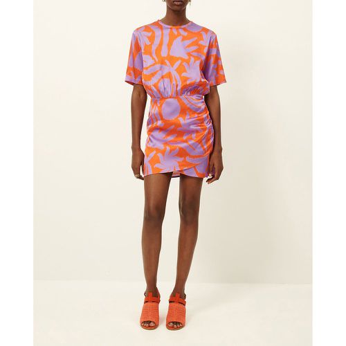 Thea Printed Mini Dress with Short Sleeves - SESSUN - Modalova