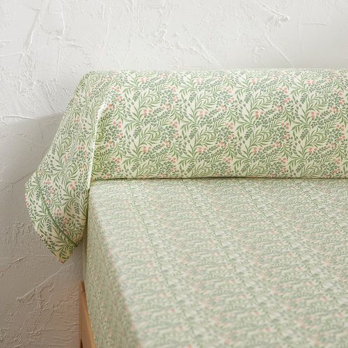 Lizbeth Floral 100% Cotton Satin 300 Thread Count Bolster Case - LA REDOUTE INTERIEURS - Modalova